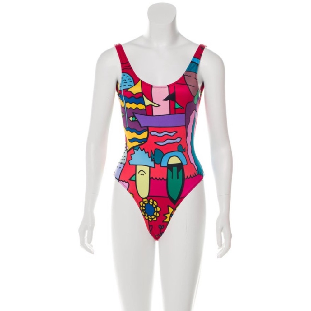 Ellie Rassia Colorful Abstract Women's One Piece Swimsuit